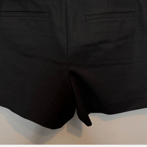 LOFT Black Tailored Bermuda Shorts Cotton Blend - Picture 2 of 4